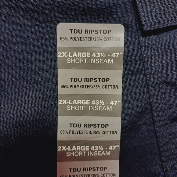 5.11 Tactical Ripstop TDU Navy Blue Cargo Pants Men's Size 2XL/Short (43-47) - Picture 6 of 12